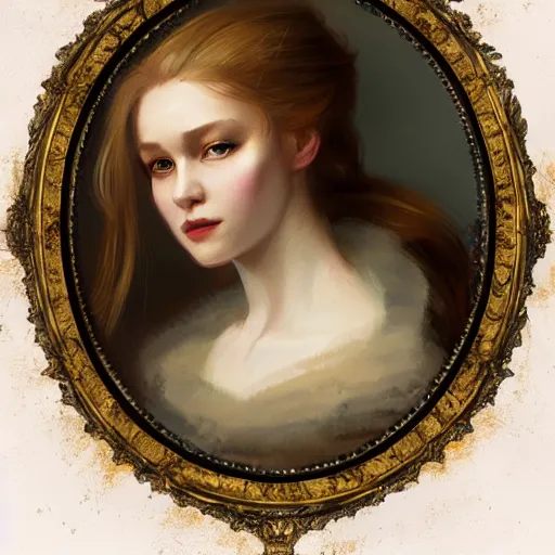 Image similar to portrait of a russian princess in her catsle, in the style of charles sillem lidderdale, in the style of greg rutkowski, artstation, high quality art