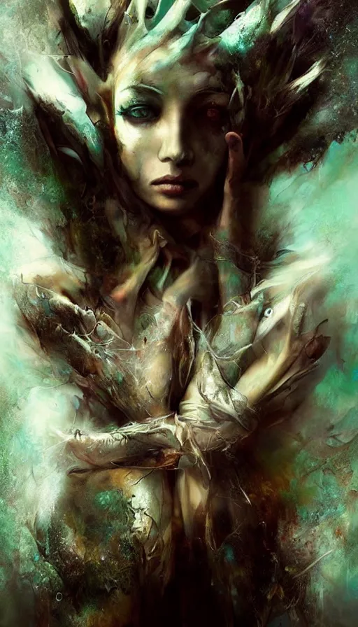 Image similar to psytrance artwork, by ryohei hase