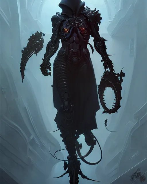 Prompt: reaper from overwatch, character portrait, concept art, intricate details, highly detailed by greg rutkowski, michael whelan and gustave dore