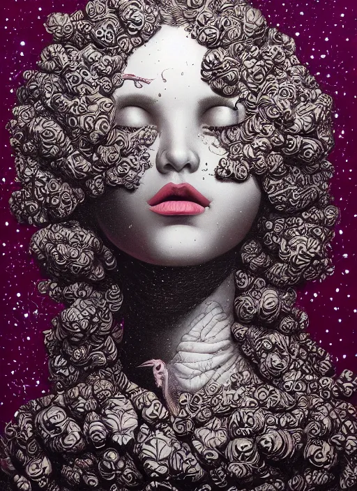 Image similar to Venus goddess painting by Dan Hillier, trending on artstation, artstationHD, artstationHQ, 4k, 8k