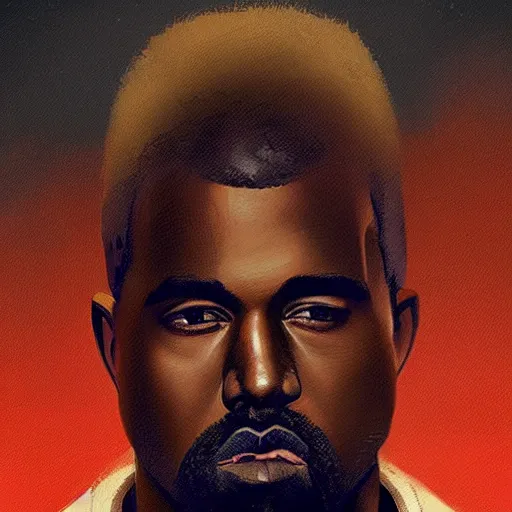 Prompt: “ portrait of kanye west by greg rutkowski, young, attractive, highly detailed portrait, scifi, digital painting, artstation, concept art, smooth, sharp foccus ilustration, artstation hq ”