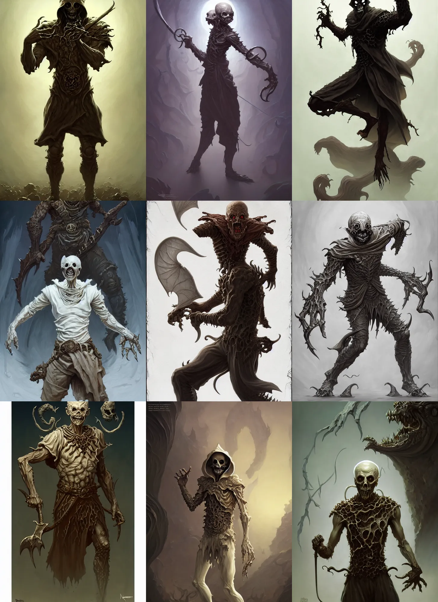 Prompt: full - body d & d mtg ghoul on white background, action pose, intricate, highly detailed, digital painting, artstation, concept art, smooth, sharp focus, illustration, art by norman rockwell emiliano ponzi andrey remnev yoann lossel aaron jasinski, 8 k