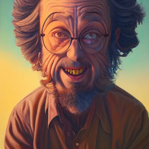 Prompt: lucky irocez projector portrait by gaston bussierre and charles vess and james jean and erik jones and rhads, inspired by rick and morty, epic, funny, huge scale, beautiful fine face features, intricate high details, sharp, ultradetailed