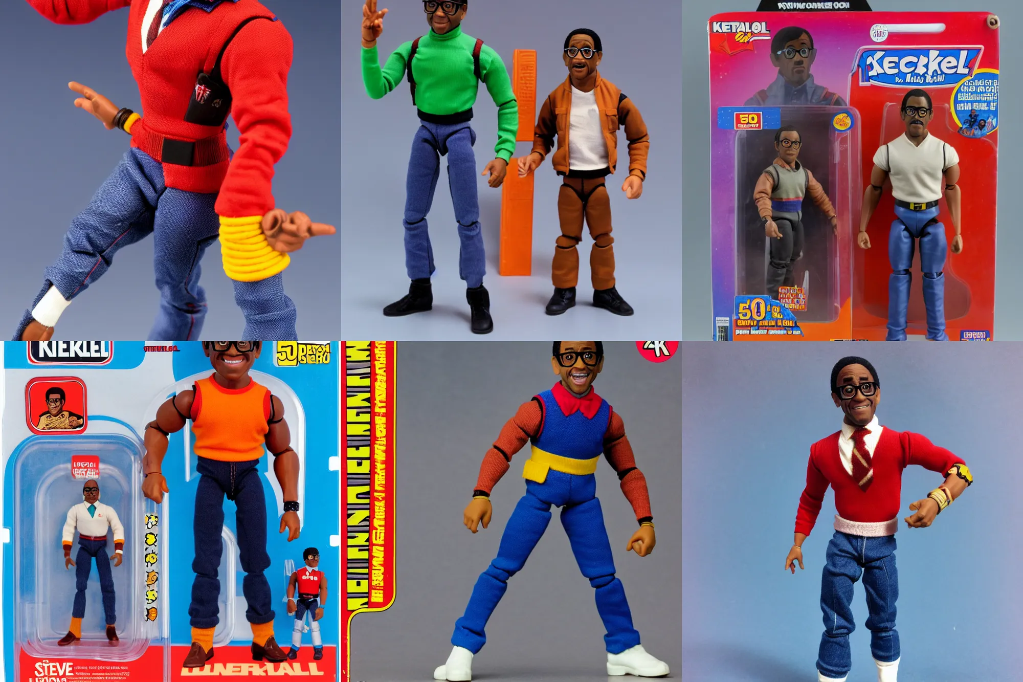 Steve Urkel as a 1980's Kenner style action figure, 5 | Stable