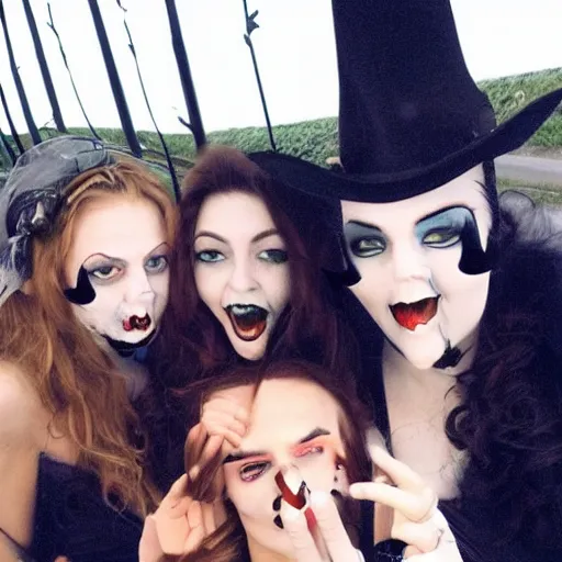 Prompt: a vampire's selfie