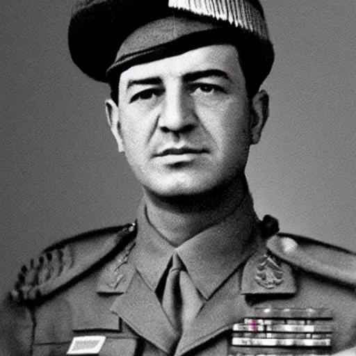 Image similar to masoud barzani in ww 2 coloured image