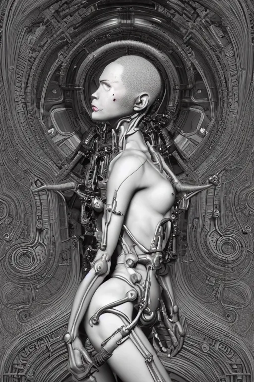 Prompt: vibrant ultra clear sideview portrait of cybernetic succubus, lilith cyborg by laurie greasley rene magritte gustave dore, low contrast, cinematic dramatic lighting, hyper realistic detailed intricate render, hypermaximalist, ornate, epic composition, 4 k 8 k, octane blender, sharp focus, concept art, masterpiece award winning