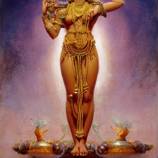 Prompt: detailed full body of hindu god shivawoman with blindfolded by cloth, girl graceful,, painting by gaston bussiere, craig mullins, j. c. leyendecker, lights, art by ernst haeckel, john william godward, hammershøi,,