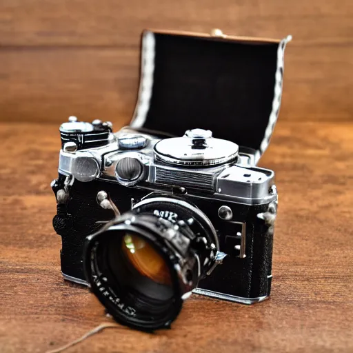 Image similar to a film camera that looks like marty mc fly