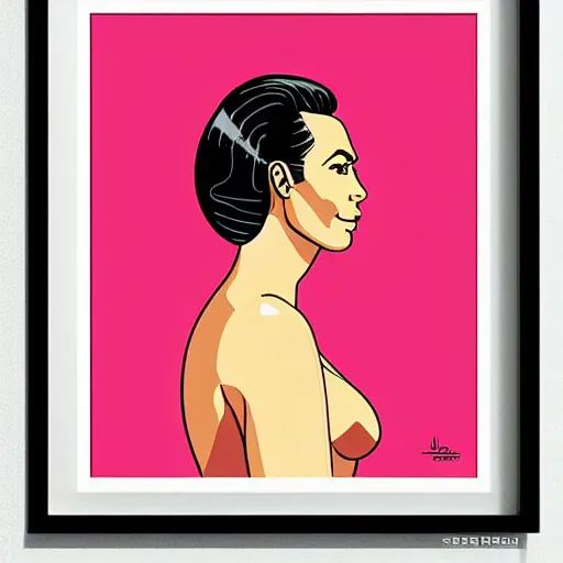 Prompt: “ kim kardashian retro minimalist portrait by jean giraud, moebius starwatcher comic, 8 k ”