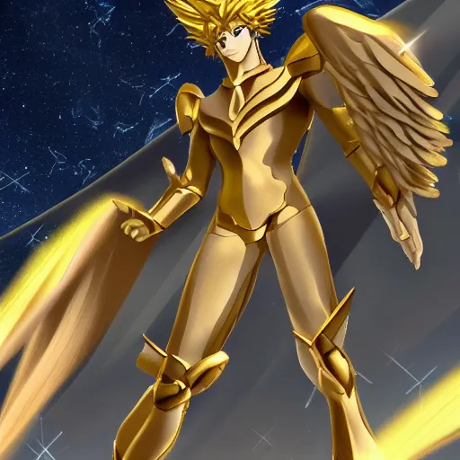 Prompt: pegasus meteor fist from saint seiya, pegasus constellation in the background, an incommensurable amount of meteors bright as leds, saint seiya wears pegasus looking bronze armor, photorealistic, detailed, trending on artstation