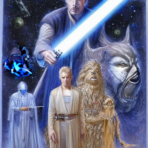 Image similar to Star wars prequels by Alan Lee