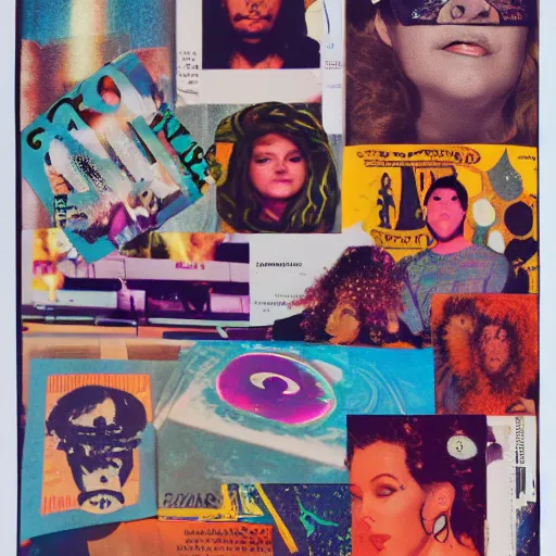 Image similar to medusa 8 0 s collage fanzine