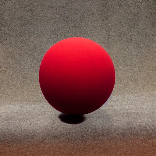 Prompt: a red sphere