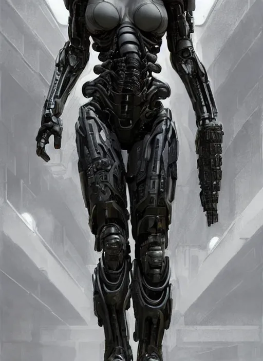 Prompt: halle berry as victor stone, full body concept, cyborg, borg, strogg, face of a man, terminator, flesh, quake strogg, doom demon, wolfenstein, monstrous, powerful, symmetry, symmetrical, concept art by ruan jia and greg rutkowski