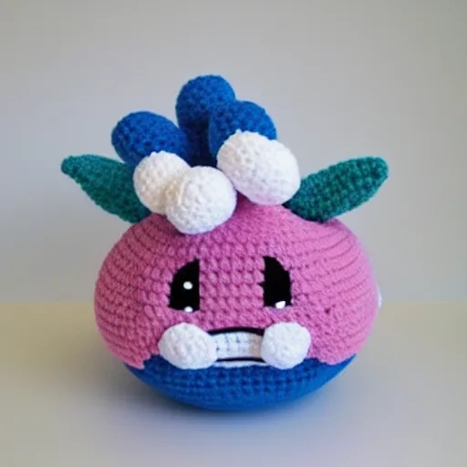 Prompt: jigglypuff as a crochet plush