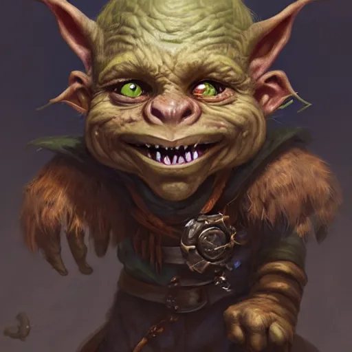 Prompt: a goblin sorcerer, by justin gerard and jean baptiste monge, digital art, realistic painting, dnd, character design, trending on artstation