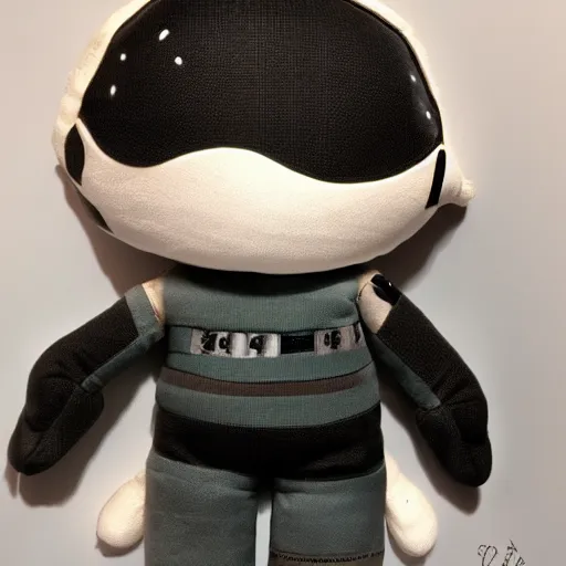 Image similar to locutus of borg as a plushie