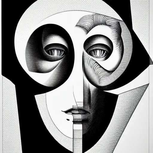 Image similar to white conceptual figurative post - morden monumental abstract portrait made by escher and piranesi, highly conceptual figurative art, intricate detailed illustration, illustration sharp geometrical detail, vector sharp graphic, controversial poster art, polish poster art