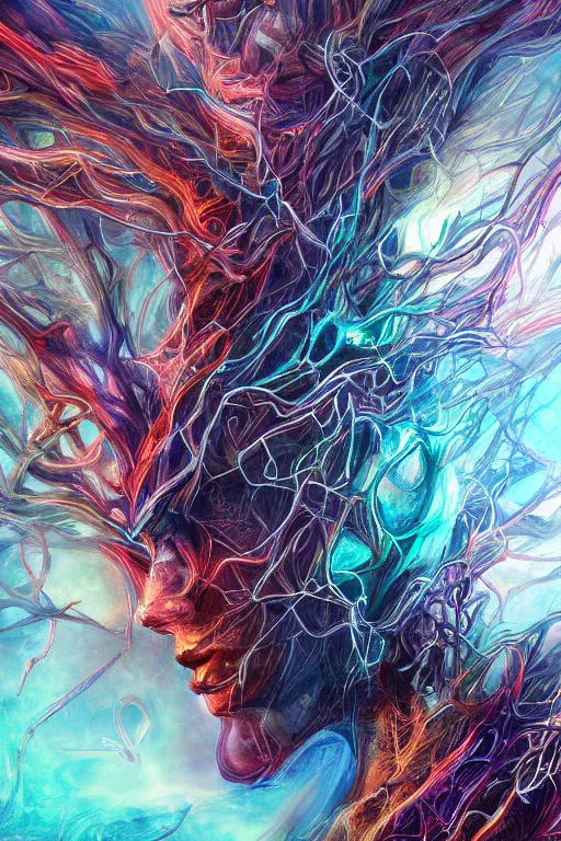 Prompt: synapses. fantasy, digital painting, hd, detailed.