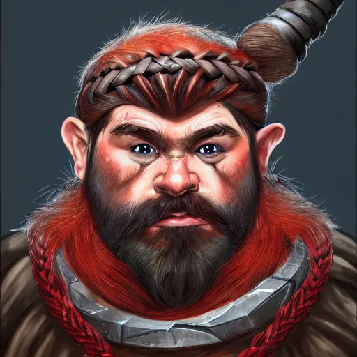 red headed drawn dwarf