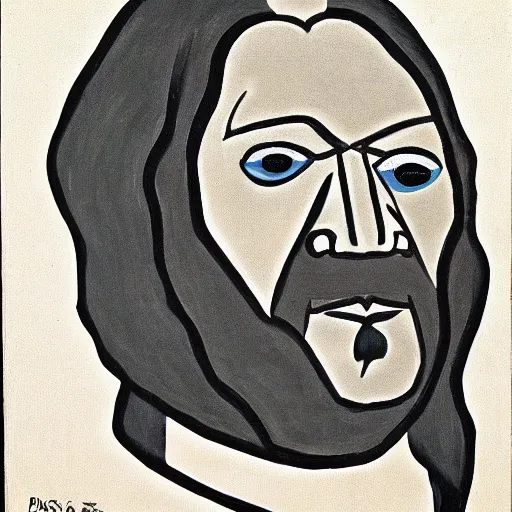 Prompt: worf, by picasso.