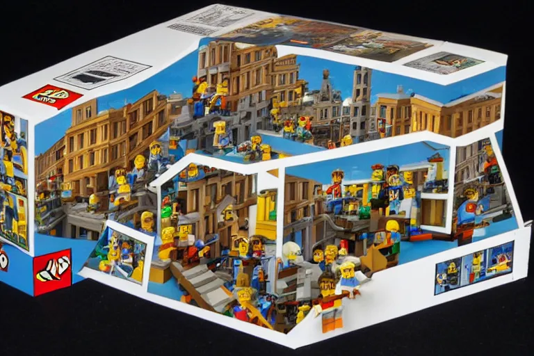 Image similar to mc escher 1 9 8 5 lego set