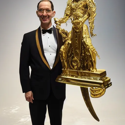 Image similar to cantor rex and his ethereal trophy,