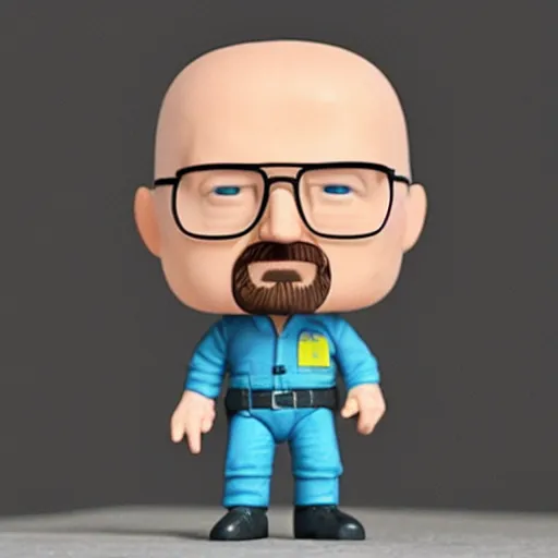 Prompt: walter white funko pop realistic photo