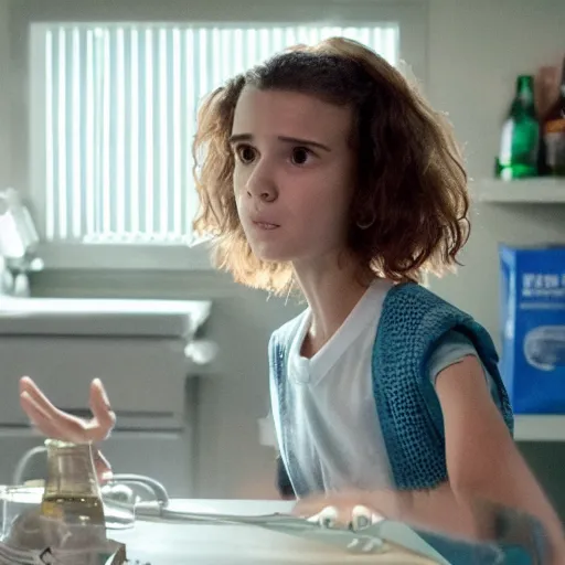 Image similar to vecna from stranger things I. A smart water commercial