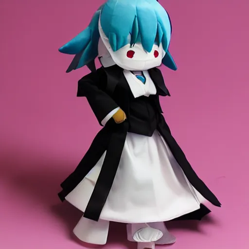 Prompt: a cute plushy Touhou Project Fumo of tatsuya, plushy, product photo