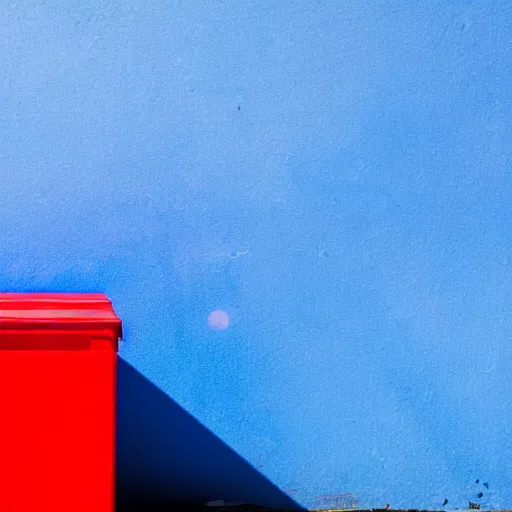 Image similar to a red box on the top of a blue box