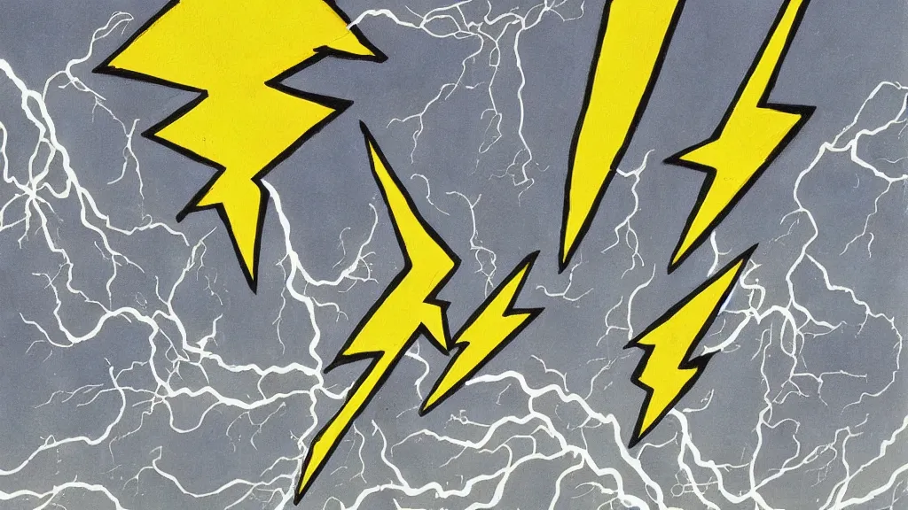 Image similar to modernism latest lightning bolt prompt