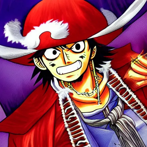 Angry Pirate King Anime Face