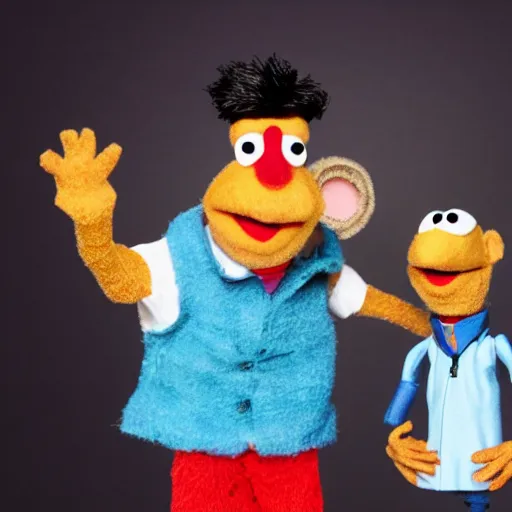 Prompt: rishi sunak as a muppet