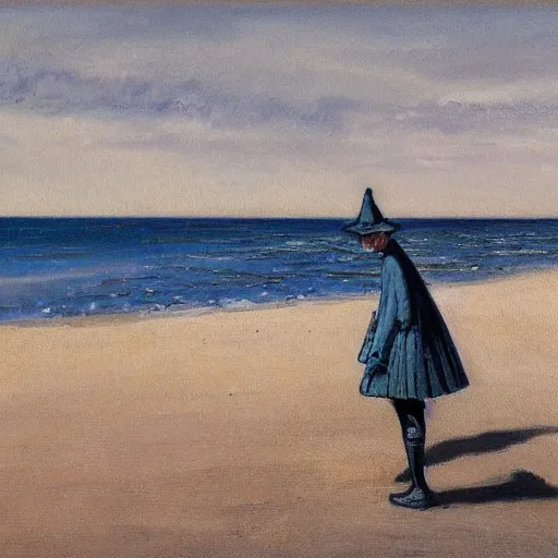 Prompt: a painting in the style of philip wilson steer and in the style of michael whelan.