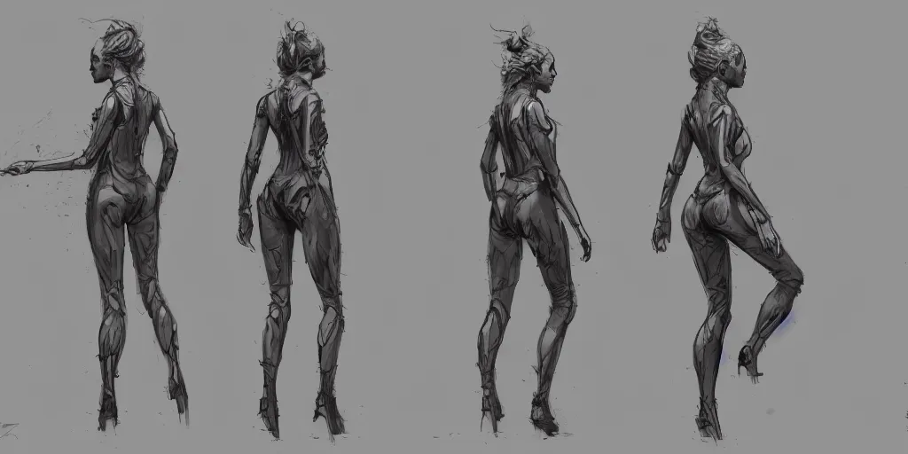 Prompt: halston sage running down a dream, walking cycle, character sheet, fine details, concept design, contrast, kim jung gi, greg rutkowski, trending on artstation, 8 k, full body, turnaround, front view, back view, ultra wide angle
