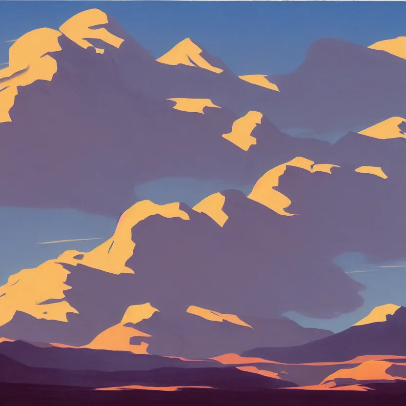 Image similar to a landscape and clouds by ed mell.
