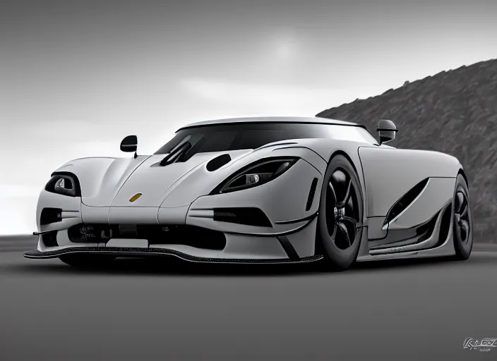 Image similar to a truck designed by koenigsegg, highly detailed, 8 k, sharp focus, depth of field, finely detailed car, high contrast, concept art, unreal engine