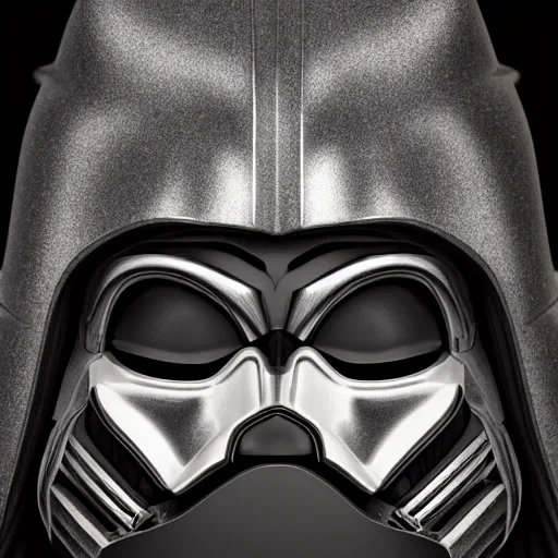 Prompt: close - up photo of pikachu darth vader hybrid, star wars movie, compound cat glass eyes, glossy black metallic symmetrical front face portrait, high quality, high resolution, octane unreal 5 realphoto raytrace render, intricate, hyper detailed, hard light, black flat background