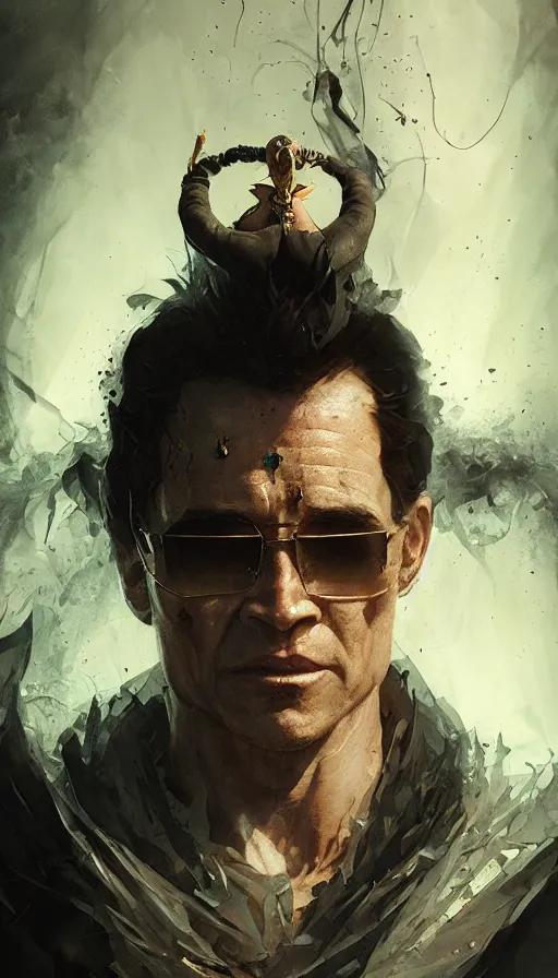Prompt: johnny cage, sorcerer, lord of the rings, tattoo, decorated ornaments by carl spitzweg, ismail inceoglu, vdragan bibin, hans thoma, greg rutkowski, alexandros pyromallis, perfect face, fine details, realistic shaded