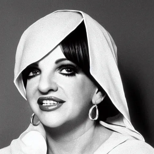 Image similar to liza minnelli as mary the mother of jesus