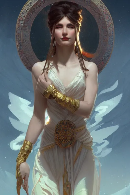Prompt: can we have a goddess who isn't Caucasian ffs, highly detailed, digital painting, artstation, concept art, smooth, sharp focus, illustration, Unreal Engine 5, 8K, art by Ross Tran and greg rutkowski and alphonse Mucha