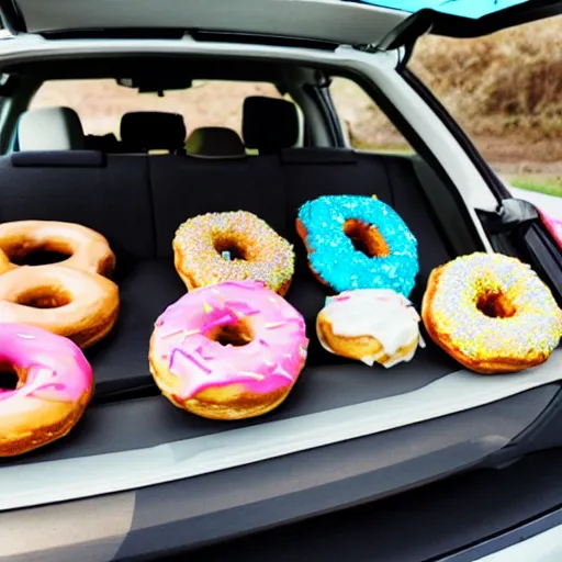 Image similar to car full of donuts