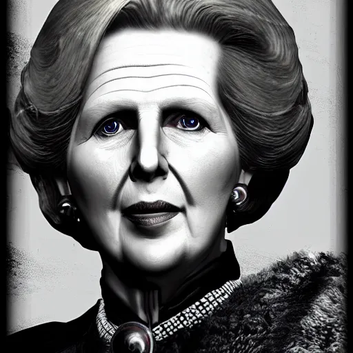 Prompt: Margaret Thatcher in skyrim