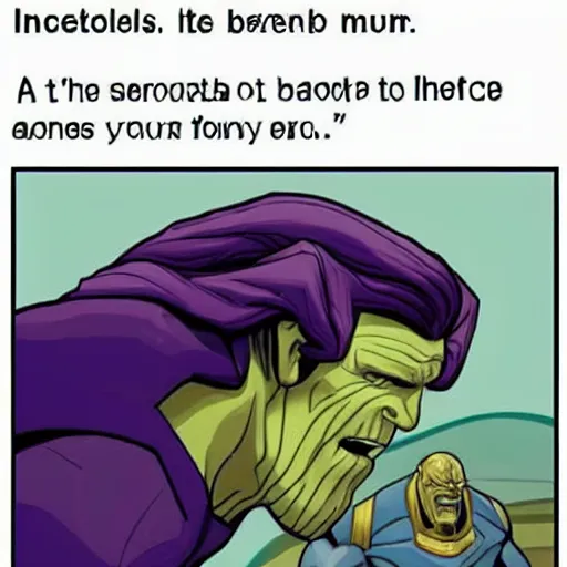 Image similar to a meme of thanos with the text inevitable at the bottom