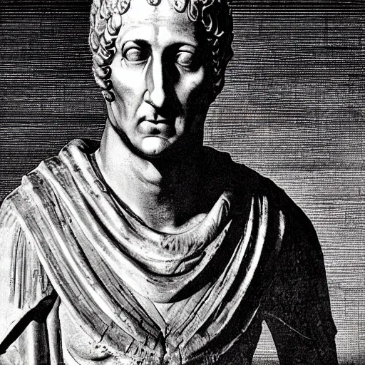 Prompt: julius caesar as a modern ceo