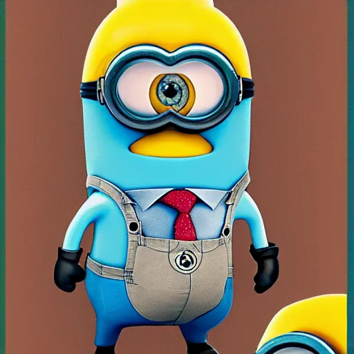 Image similar to A detailed biological anatomy of a minion, photorealistic, textbook, scientific