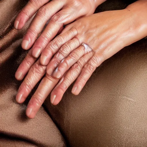 Image similar to close up of a woman's hands, palms, palm reading, very realistic, intricate, detailed