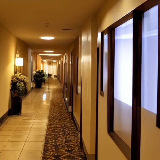 Image similar to the hotel hallway i dreamed about